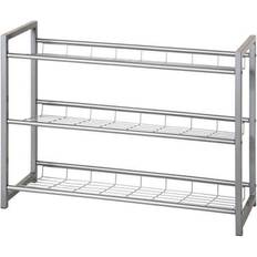 Shoe-Rack Alu Metal 80 cm x 60 cm x D 30 cm