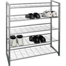 HAKU Möbel 5 Niveaux Plase 106 cm Argent Range-chaussures