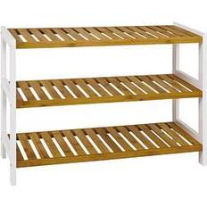 HAKU Möbel Etagère 3 Niveaux en Bambou Stacy 70 cm Naturel Range-chaussures