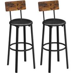 Vasagle Lot de 4 39 x 39 x 100 cm Tabouret de bar 2pcs