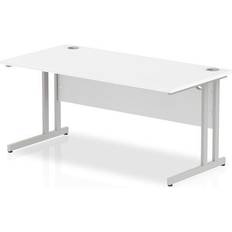 Silver Writing Desks Impulse 1600 Straight Writing Desk
