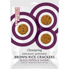 Tamari clearspring Clearspring Rice Cracker Black Pepper & Tamari Ø, 40g