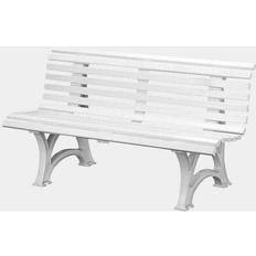 Parkbänk Utemöbler Unimet Parkbänk Ropi 13 800 x 1500 mm Vit Trädgårdsbänk
