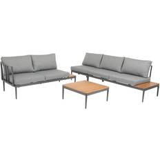Lounge-Sets Acamp Acamp Paros Anthrazit-Teak Lounge-Set
