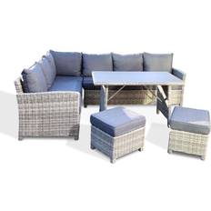 Rattan lounge Home Deluxe Rattan Sitzgruppe Lounge-Set