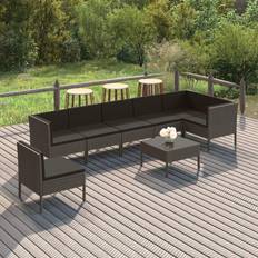 vidaXL Set muebles jardín cojines - 69 cm Conjunto de Sala de Exterior