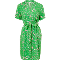 Object Floral Shirt Dress - Artichoke Green