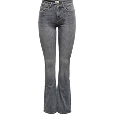 Only Onlblush Mid Flared Jeans - Grey Denim