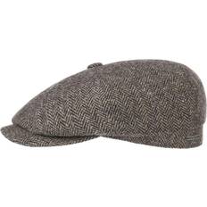 Stetson Herre Kasketter Stetson Hatteras Classic Wool Flat Cap Col. dark brown