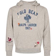 Clothing Polo Ralph Lauren Bear Fleece Hooded Sweatshirt - Gris