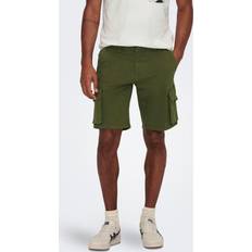 Only & Sons Regular Fit Cargo Shorts - Green