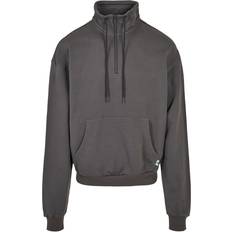 Urban Classics Men's Organic Drawstring Troyer Sweatshirt - Darkshadow