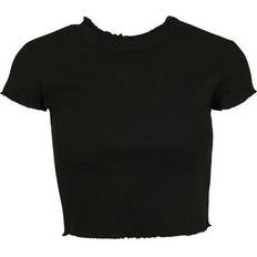 Urban Classics Cropped Rib Tee 2-Pack - Black