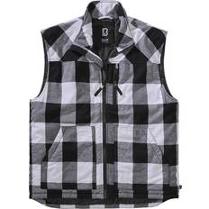 6XL - Hombre Chalecos Brandit Chaleco - Negro/Blanco