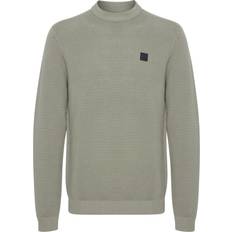Solid Strikpullover størrelse Grøn til Herrer