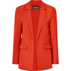 Pieces Bossy Blazer - Tangerine Tango