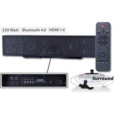 Soundbars en Home Cinema systemen Auvisio 6-kanaals 3D Geluidsbalk 125W Soundbar Zwart