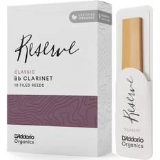Musiktillbehör D'Addario organiska klassiska Bb klarinetrör – vass för klarinett – den första och enda organiska vasen – 3,0 styrka, 10-pack