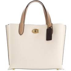 Blanc Sacs à main Coach Willow Tote 24 - Brass/Chalk Multi