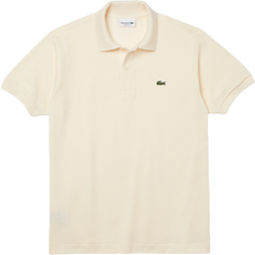 Beige - Men Polo Shirts Lacoste Classic Fit L.12.12 Polo Shirt - Ecru White