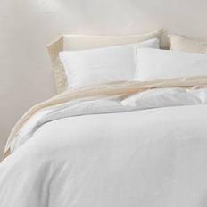 Casaluna Heavyweight Linen Blend Duvet Cover Pink, Blue, Green, Gray, Purple, Brown, White, Black, Natural (243.8x233.7)