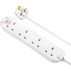 Power Strips & Extension Cords Masterplug SRG4210N 4-way 2m