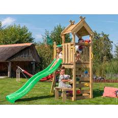 Teepee Jungle Gym Teepee Legetårn med grøn rutschebane