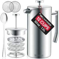 Coffee Presses Belwares Stainless Steel French Coffee Press with Double