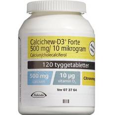 Orifarm Calcichew-D3 Forte 500 mg+10 mikrogram 120