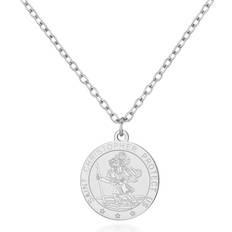 Philip Jones St Christopher Necklace - Silver