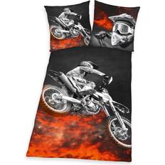 Set da letto Herding 4859214050 Parure Da Letto Con Motivo Motocross 200 x 135 cm 53.1x78.7"