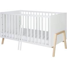 Beige Lits bébé Schardt Lit Bébé 70x140 cm Hêtre Massif Clair L 150 x H 86 x P 77 cm