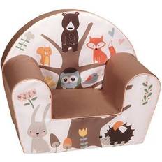 Bruin Stoelen Knorrtoys Kinderfauteuil Forest Bruin