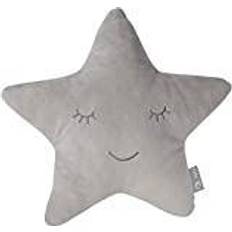 Roba Cojín Decorativo En Forma De Estrella Para Habitación Infantil Cojín de Peluche Cara Bordada Gris