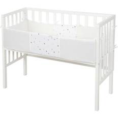 Blanc Berceaux de Chevet Roba Höhenverstellbares Beistell-Babybett Sternenzauber 45 x 90 cm