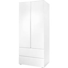 Chambres d'enfant Image 60A 2 Portes Battantes 2 Tiroirs L80 x H191 x P55 cm