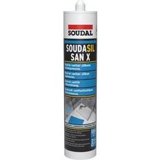 Sanitetssilikon Soudal sanitetssilikon 300ml SAN.. 1st