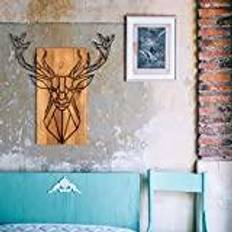 Wallity DEER Väggdekor Svart/Valnöt
