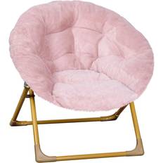 Gold Sitting Furniture Flash Furniture Gwen 23" Kids Cozy Mini Folding Saucer Moon