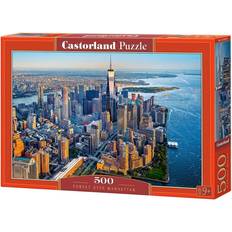 Castorland Jigsaw Puzzles Castorland Sunset over Manhattan 500 Pieces