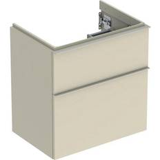 Beige Badkamermeubels voor Enkele Wastafels Geberit iCon Unterschrank 59.2 x 61.5 x 41.6 cm