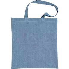 Blåa Toteväskor Creativ Company Tote bag, stl. 38x42 cm, 185 g, duvblå, 1 förp