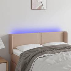 vidaXL LED cappuccino Sänggavel