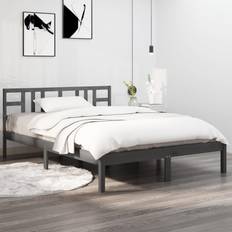 vidaXL Giroletto Grigio In Legno Massello 200x200 cm