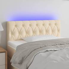 vidaXL LED-lys stof Sengegavl