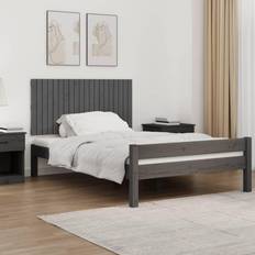 vidaXL 127,5x3x60 massivt fyrretræ Sengegavl