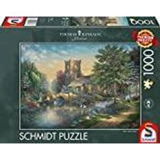 Schmidt pussel thomas kinkade Schmidt Spiele Thomas Kinkade Willow Wood Chapel