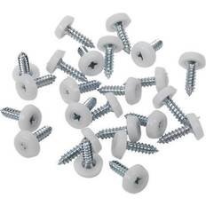 Sealey Numberplate Screw Plastic Enclosed Head 4.8 x 18mm Pack of 50
