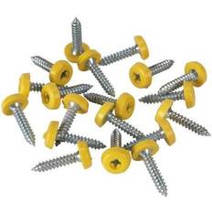 Yellow Screws Sealey PTNP6 Number Plate Screw