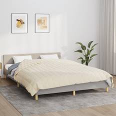 vidaXL 200x220 stof lys Tyngdedyne Beige